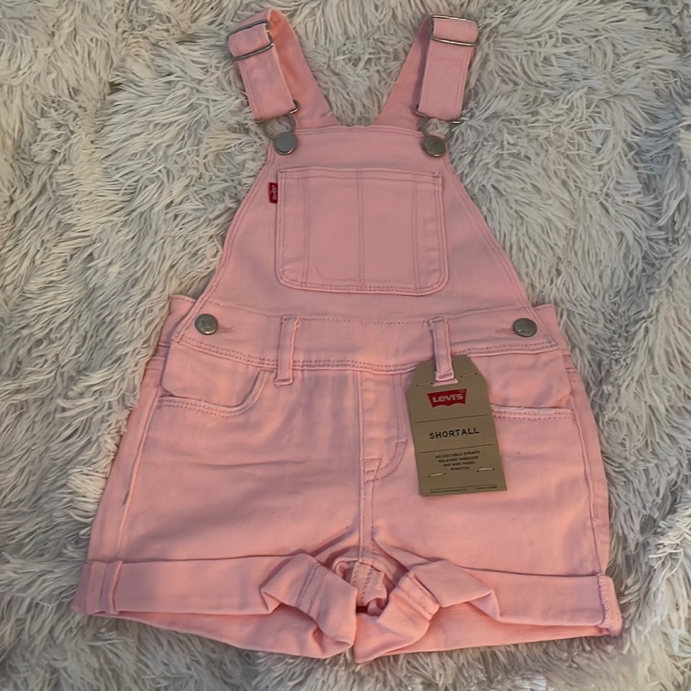 NWT Levi’s Shortalls Short Overalls 2T